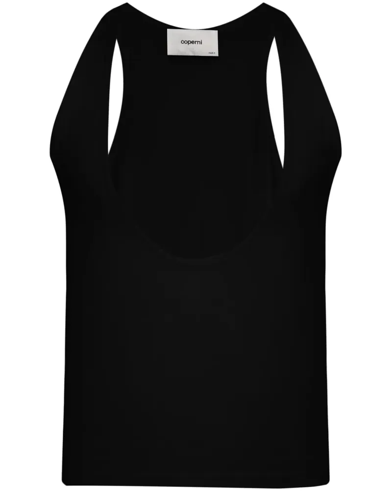 COPERNI Tanktop mit tiefem U-Ausschnitt - Schwarz Schwarz