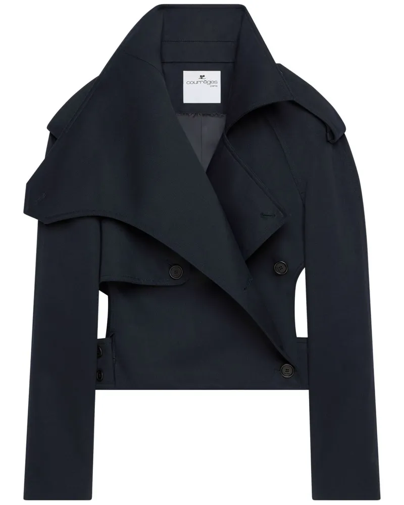 Courrèges Oblique Trenchcoat - Blau Blau