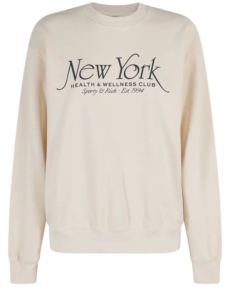 SPORTY & RICH Sweatshirt mit Print - Nude Nude