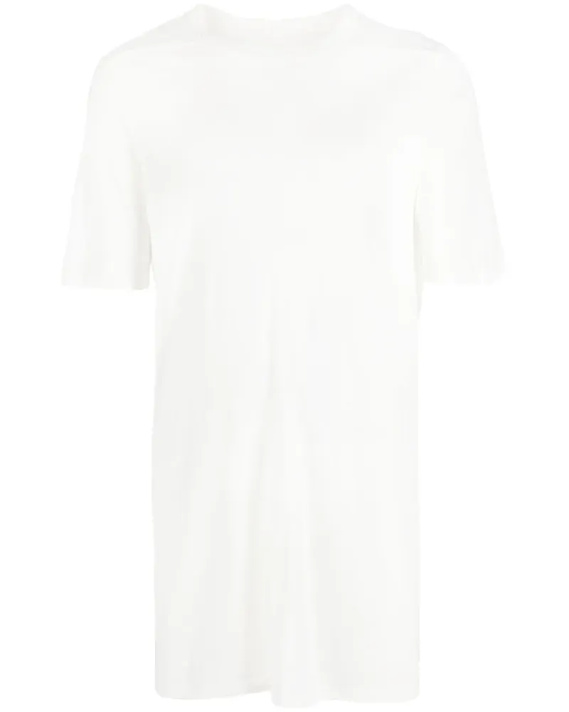 Rick Owens Langes T-Shirt mit Rundhalsausschnitt - Weiß Weiß