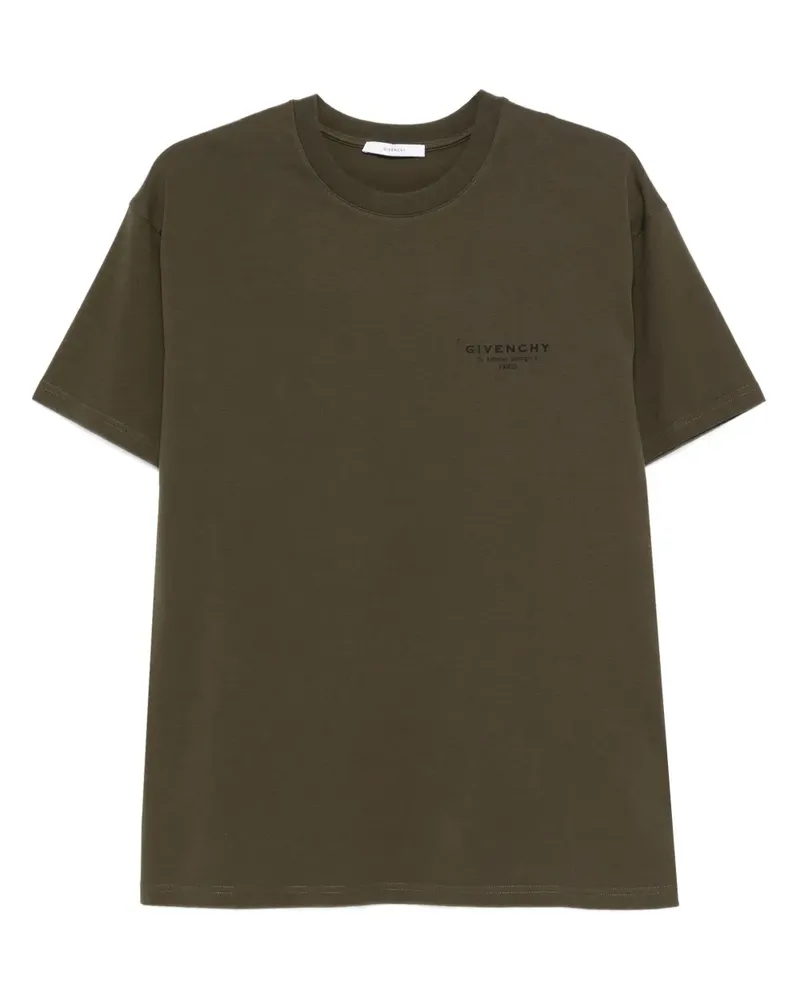 Givenchy T-Shirt mit Logo-Print - Grün Grün