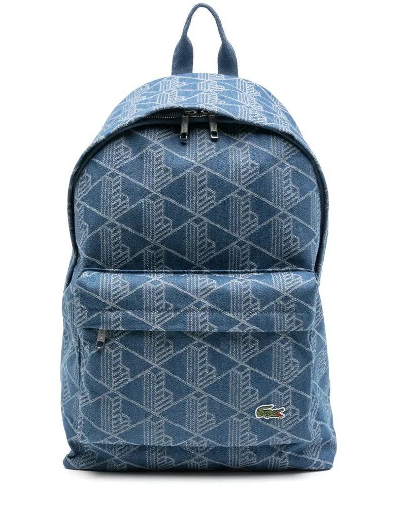 Lacoste Rucksack aus Mono-Jacquard - Blau Blau