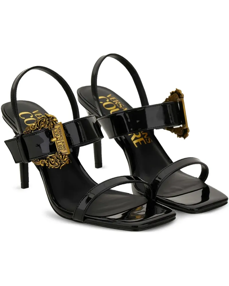 Versace Jeans Sandalen mit Barocco-Schnalle 85mm - Schwarz Schwarz