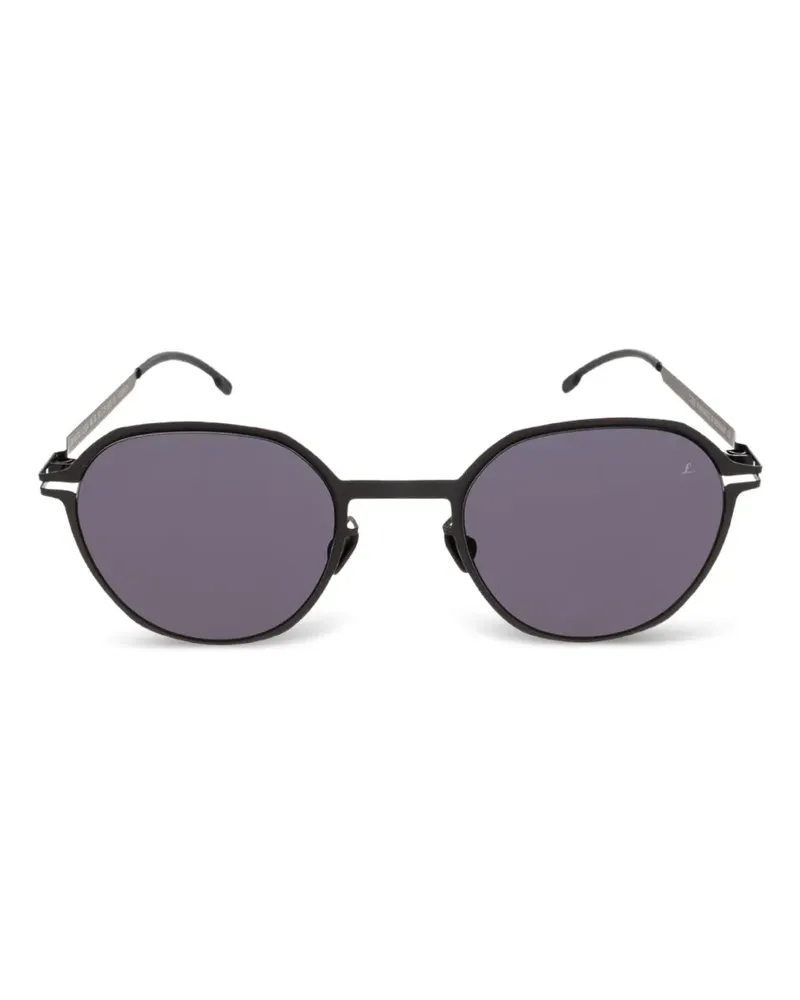 Mykita ML18 Sonnenbrille mit geometrischem Gestell - Schwarz Schwarz