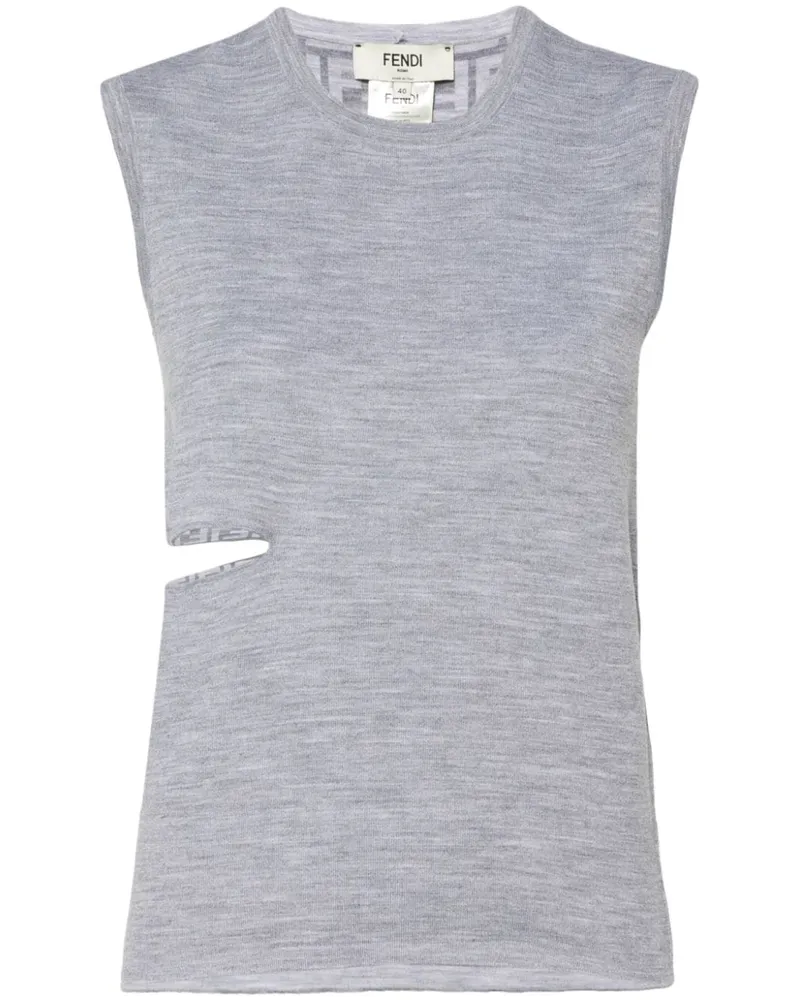 Fendi Tanktop mit FF-Motiv - Grau Grau