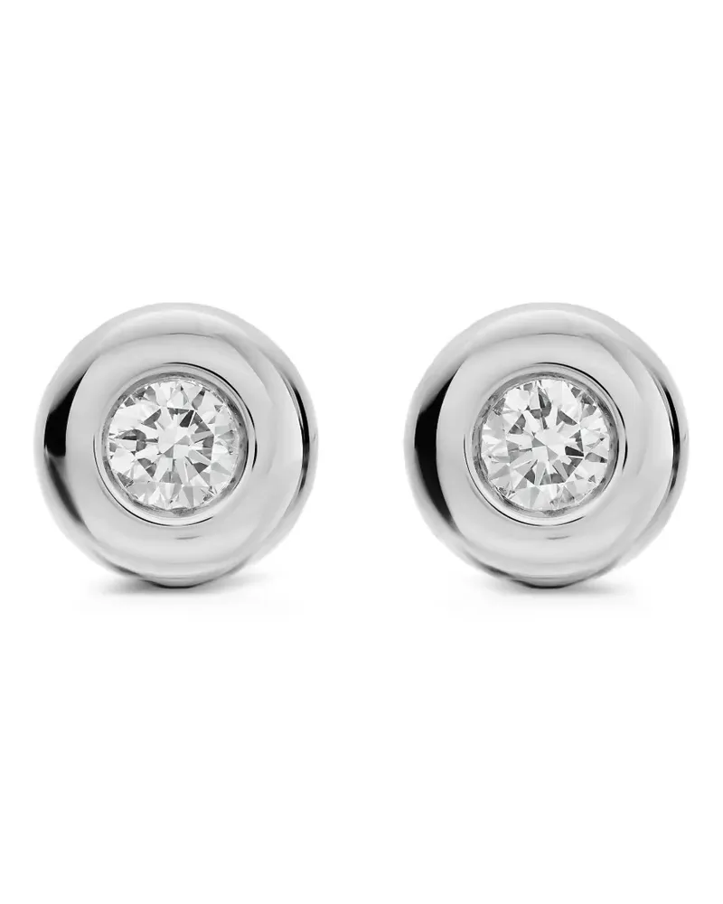 David Yurman Ohrstecker mit Zargenfassung - Silber Silber