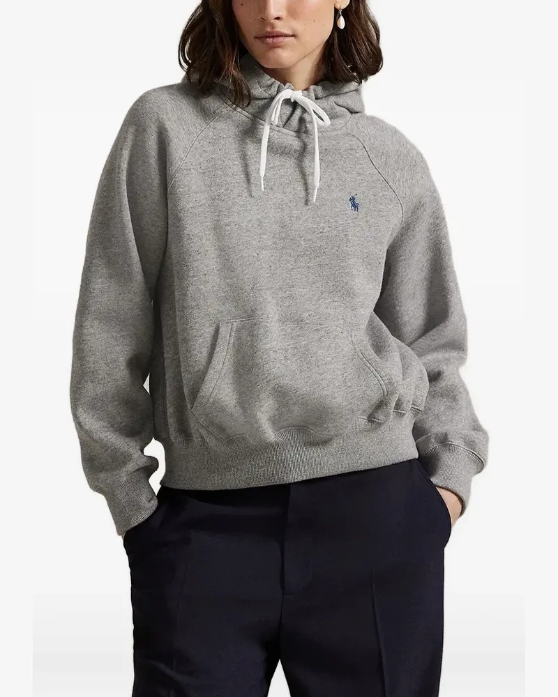 Ralph Lauren logo-embroidered zip hoodie - Grau Grau