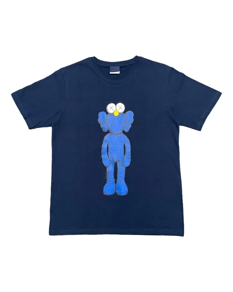 KAWS BFF Plastic T-Shirt mit grafischem Print - Blau Blau