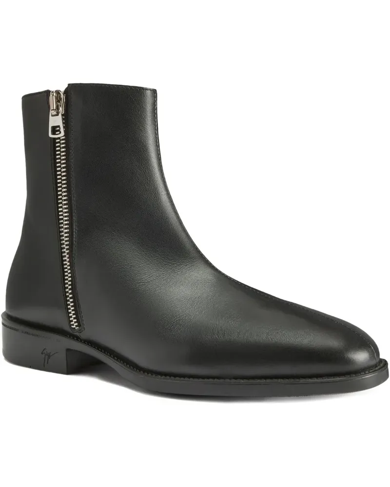 Giuseppe Zanotti Stiefel mit Reißverschlüssen - Schwarz Schwarz