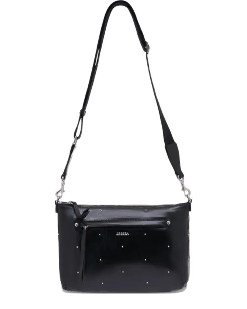 Isabel Marant Nessah studded shoulder bag - Schwarz Schwarz