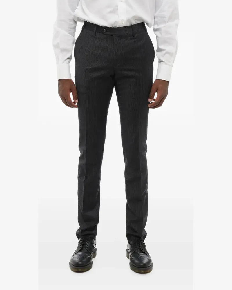 Corneliani Academy pinstripe-pattern trousers - Grau Grau