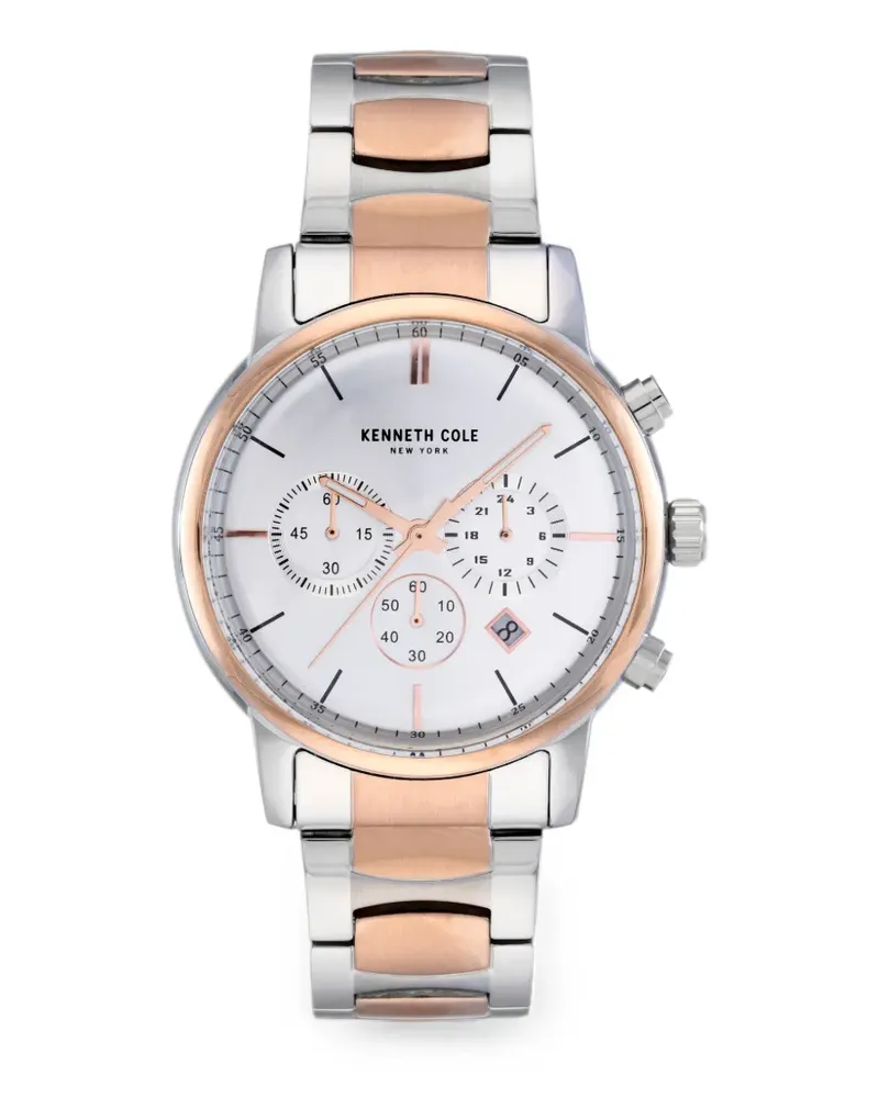 Kenneth Cole Chronograph 44mm - Silber Silber