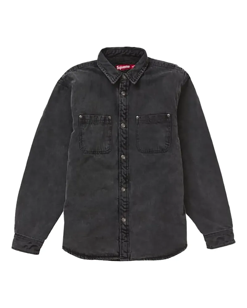 Supreme Being snap-fastening shirt - Schwarz Schwarz