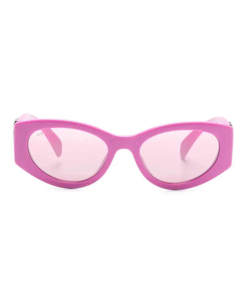 Gucci Sonnenbrille mit ovalem Gestell - Rosa Rosa