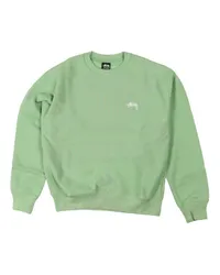 Stüssy logo-embroidered sweatshirt Grün