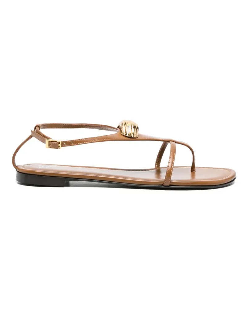 Giuseppe Zanotti Sandalen mit T-Riemen - Braun Braun