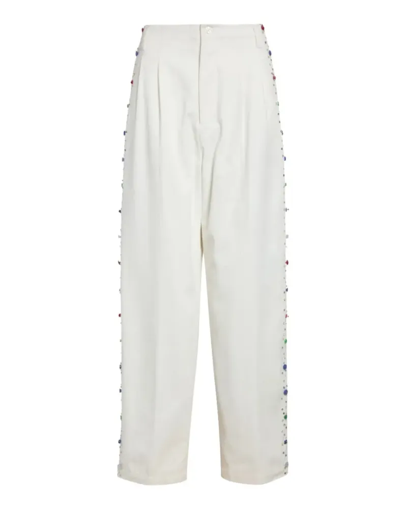 BODE Button Jar Faltenhose - Nude Nude