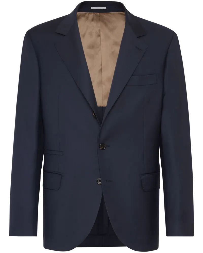 Brunello Cucinelli Einreihiges Sakko - Blau Blau