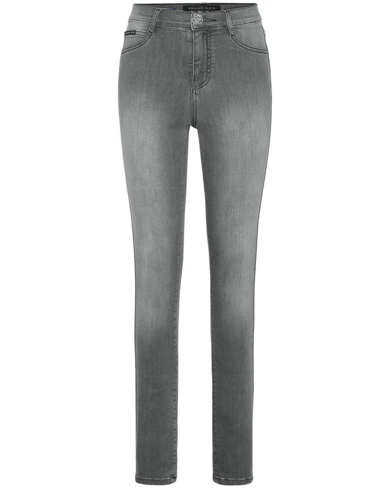 Philipp Plein Jeans mit hohem Bund - Grau Grau