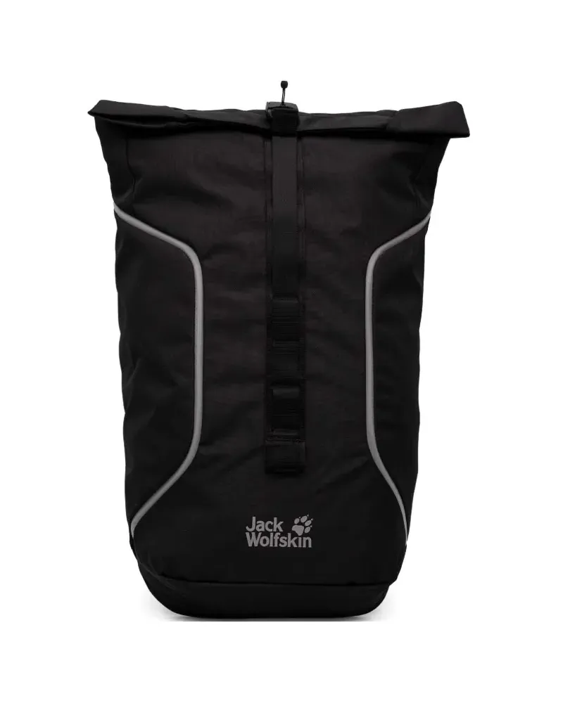 Jack Wolfskin Allspark roll-top reflective backpack - Schwarz Schwarz