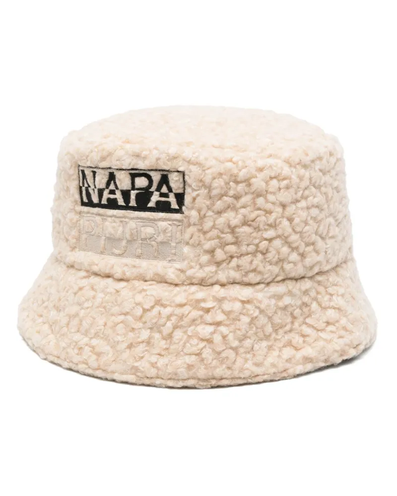 Napapijri Fischerhut aus Faux Shearling - Nude Nude
