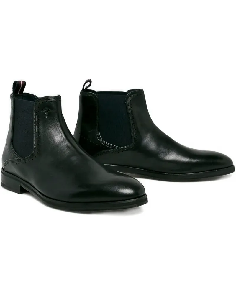 JOOP! Kleitos Chelsea-Boots mit elastischen Einsätzen - Schwarz Schwarz