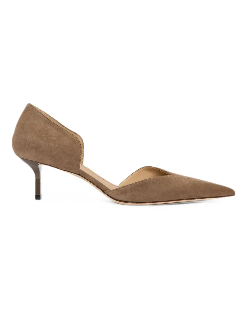 Victoria Beckham Angle D'Orsay Pumps - Braun Braun