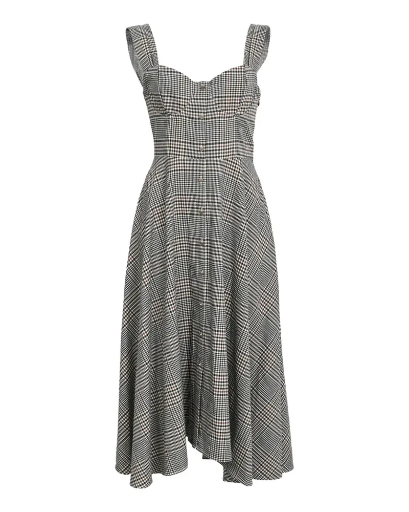 STAUD Inda Kleid mit Knochen - Weiß Weiß