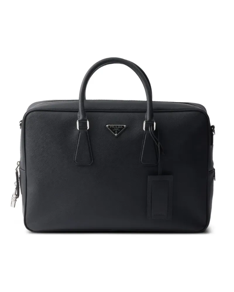 Prada Aktentasche aus Saffiano-Leder - Schwarz Schwarz