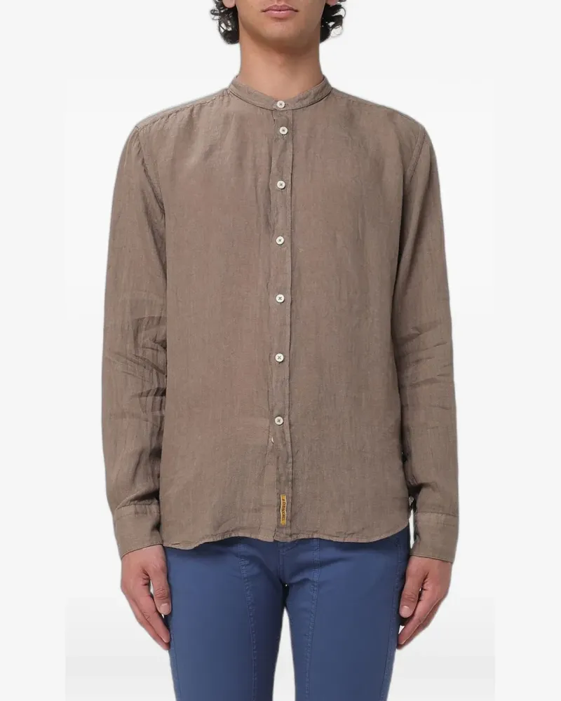 B.D. Baggies band-collar long-sleeve shirt - Braun Braun