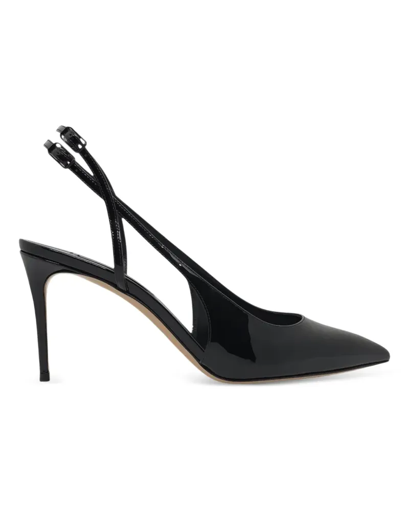 Casadei pointed-toe slingback pumps - Schwarz Schwarz