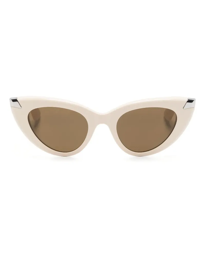 Alexander McQueen Punk Rivet Sonnenbrille mit Cat-Eye-Gestell - Nude Nude