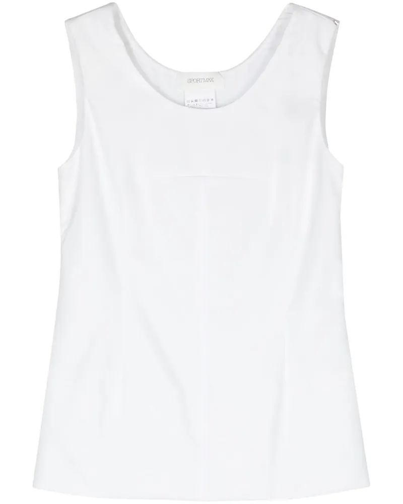 SPORTMAX Ärmellose Bluse - Weiß Weiß