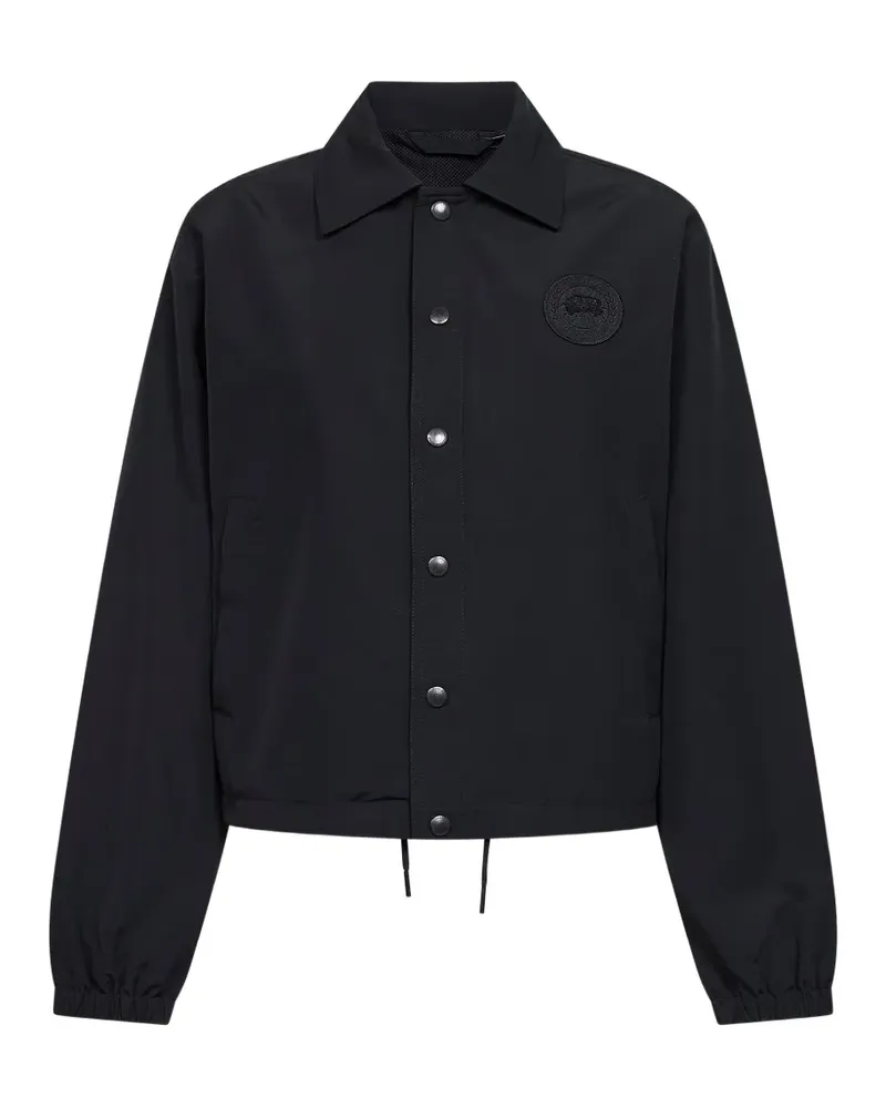 Canada Goose Kordelzug-Mantel mit Scheibenlogo - Schwarz Schwarz