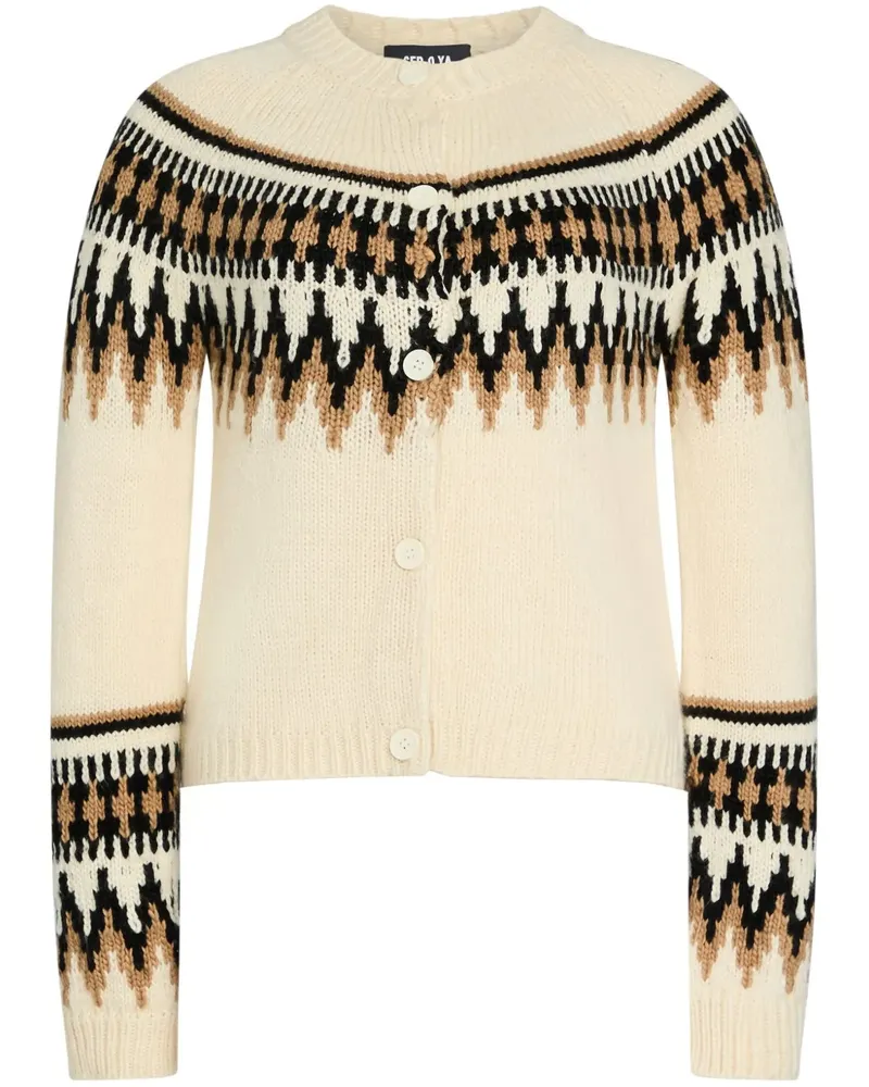 SER.O.YA Amaya Cardigan - Nude Nude