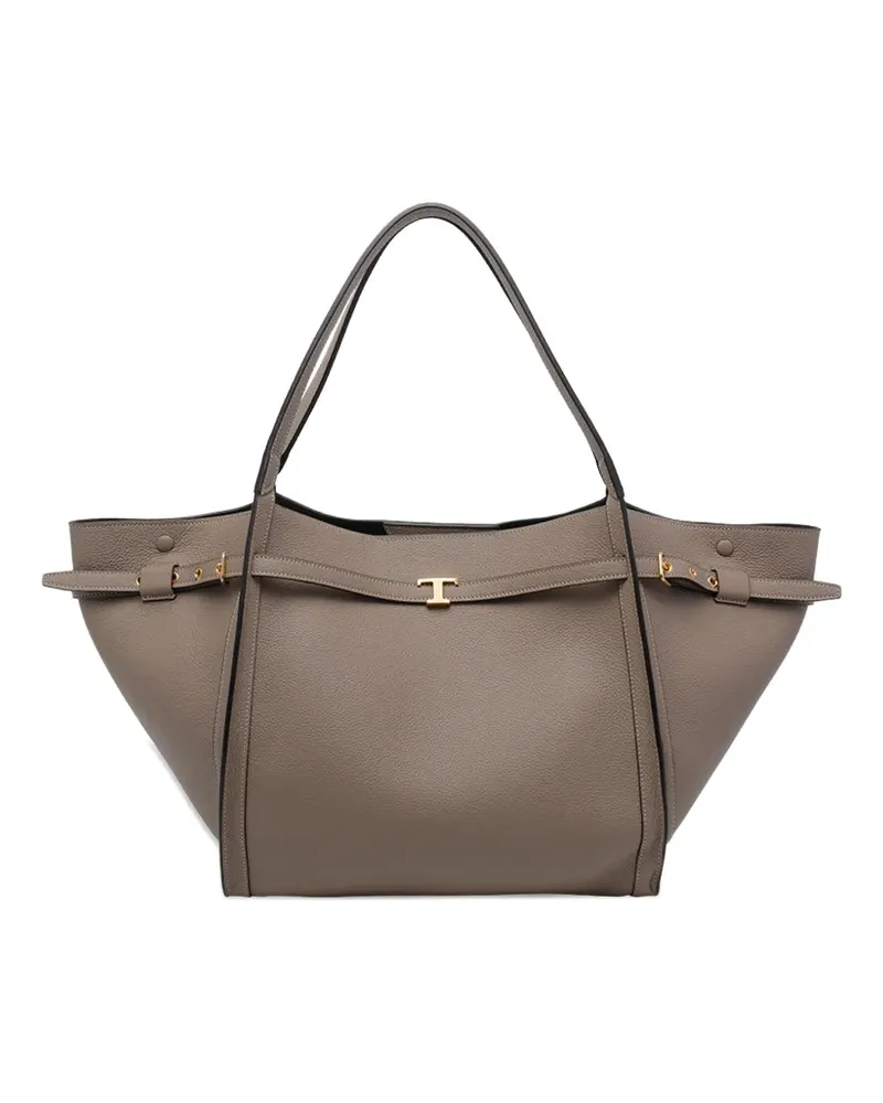 TOD'S medium leather tote bag - Nude Nude