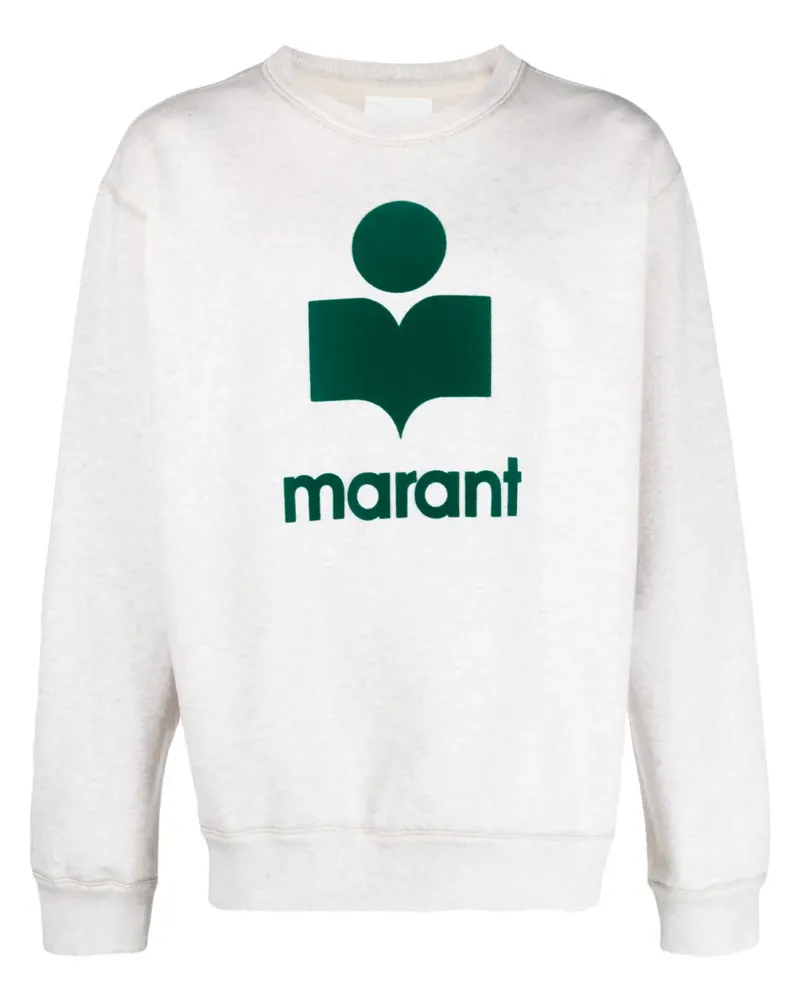 Isabel Marant Mikoy Sweatshirt mit beflocktem Logo - Grau Grau