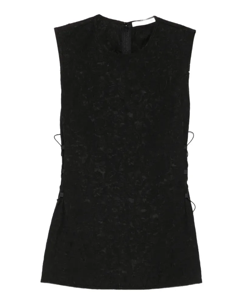 Cecilie Bahnsen Fellen matelassé peplum top - Schwarz Schwarz