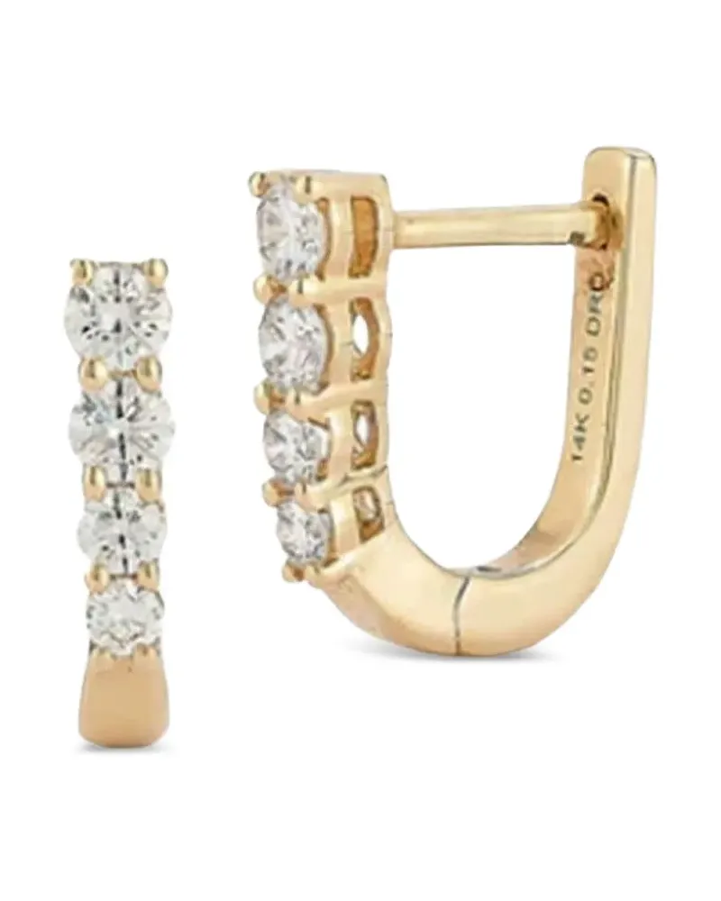 Dana Rebecca Designs Mini 14kt Ava Bea Gelbgoldohrringe mit Diamanten Gold