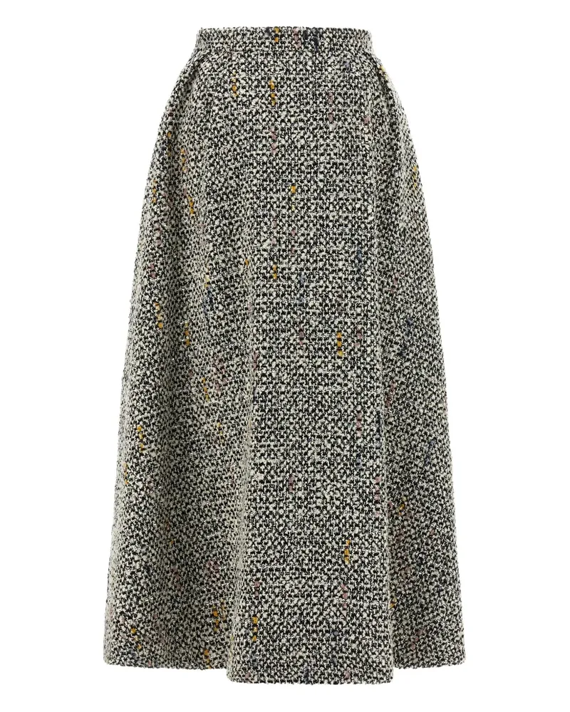 Alessandra Rich Midirock aus Tweed - Schwarz Schwarz