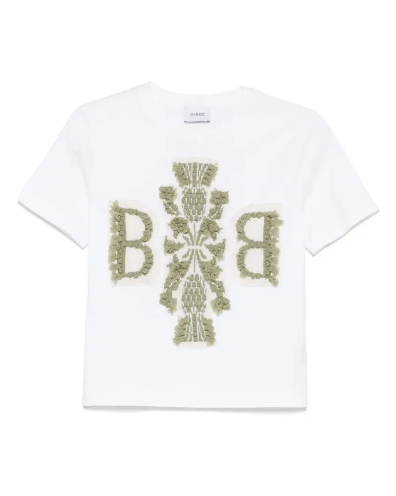 Barrie T-Shirt mit Logo-Stickerei - Weiß Weiß