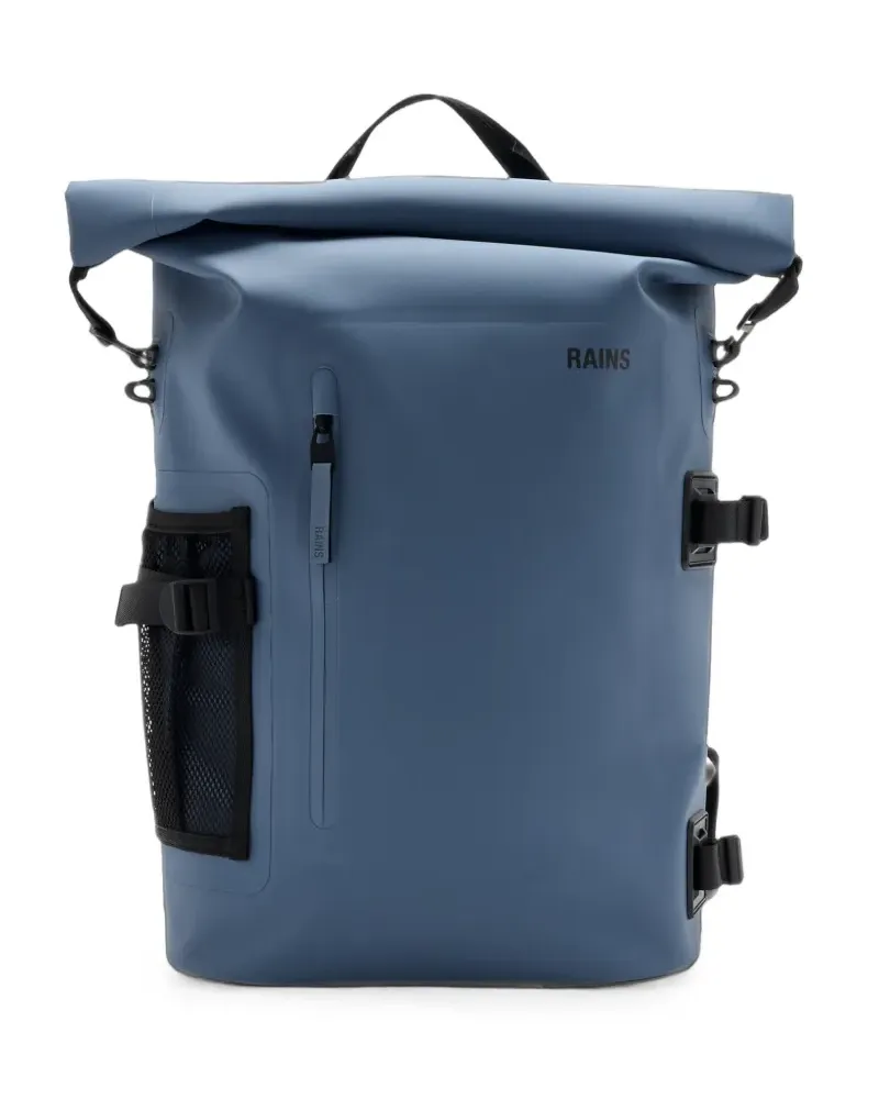 RAINS rolltop opening backpack - Blau Blau