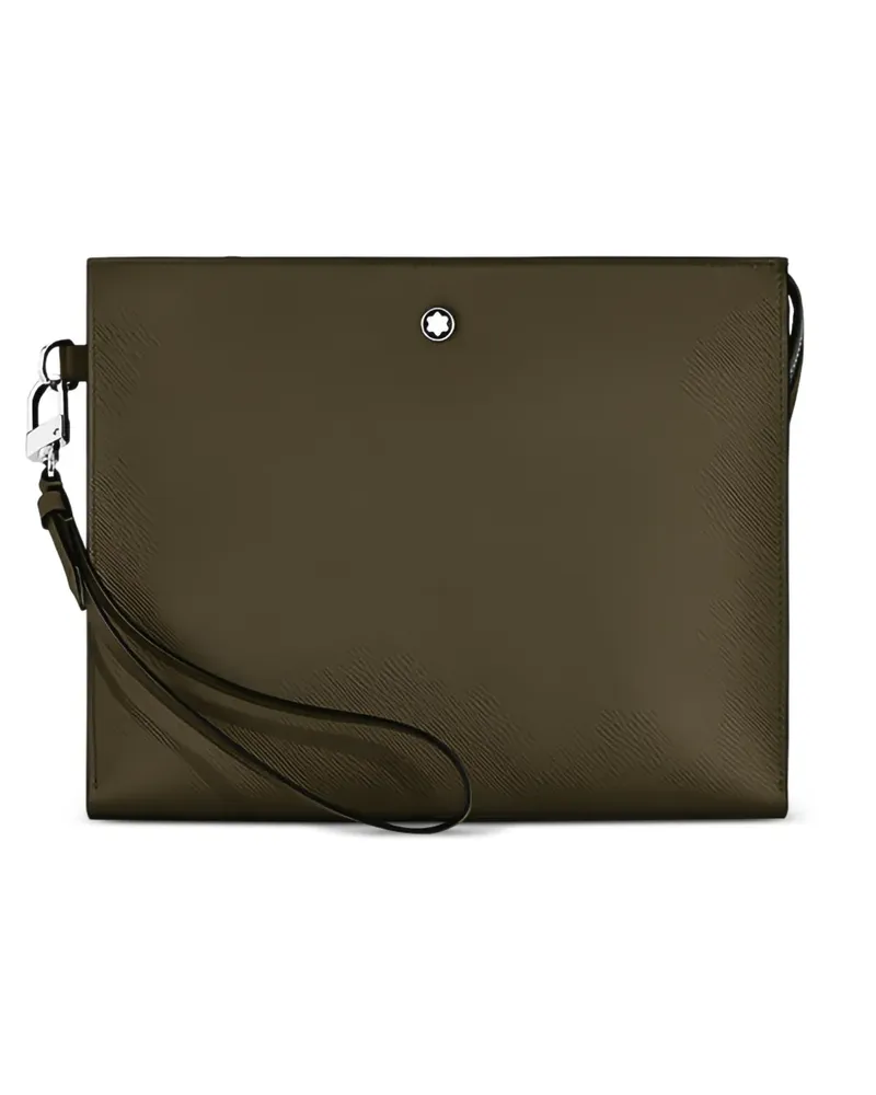 Montblanc Clutch mit Logo - Braun Braun