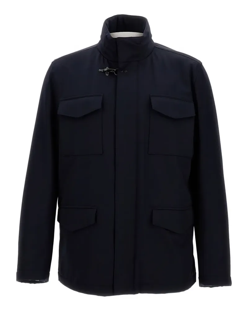 Fay Jacke mit Klappentasche und Hakenverschluss - Blau Blau
