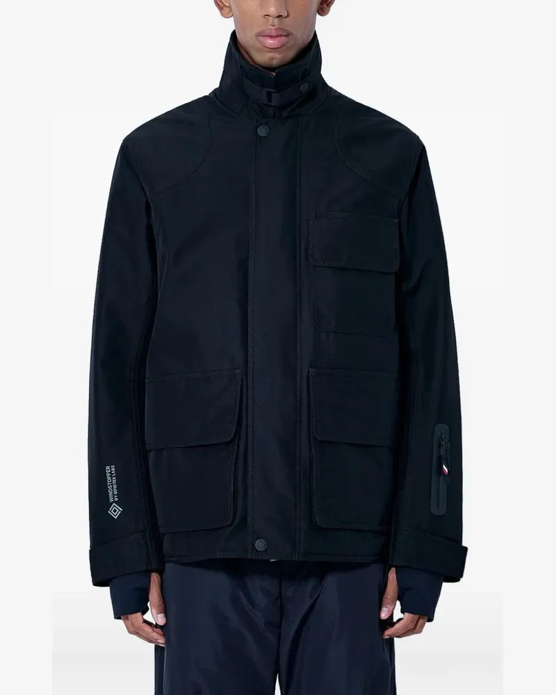 Moncler Andes high-neck flap-pocket ski jacket - Schwarz Schwarz