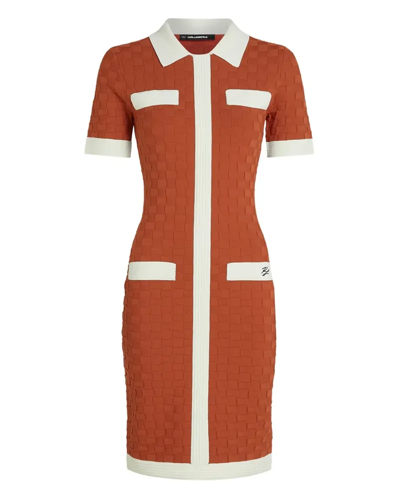 Karl Lagerfeld Zweifarbiges Minikleid - Orange Orange