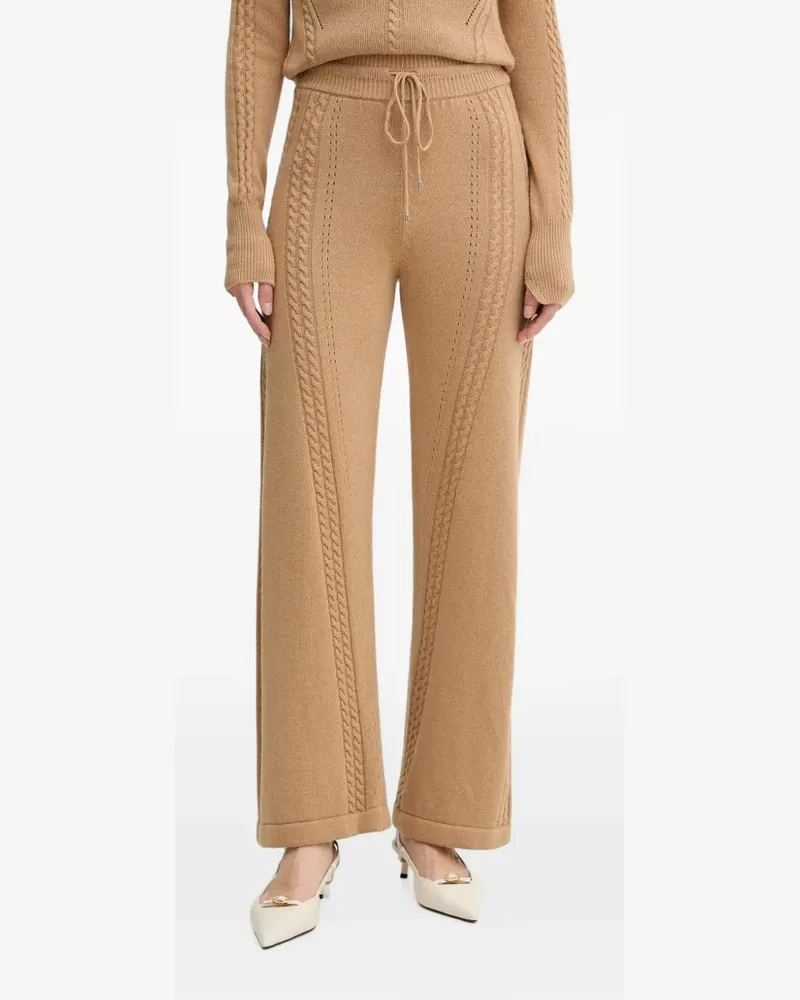 Ermanno Scervino Hose mit Zopfmuster - Braun Braun