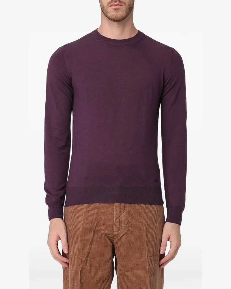 Brooksfield crew-neck wool sweater - Violett Violett