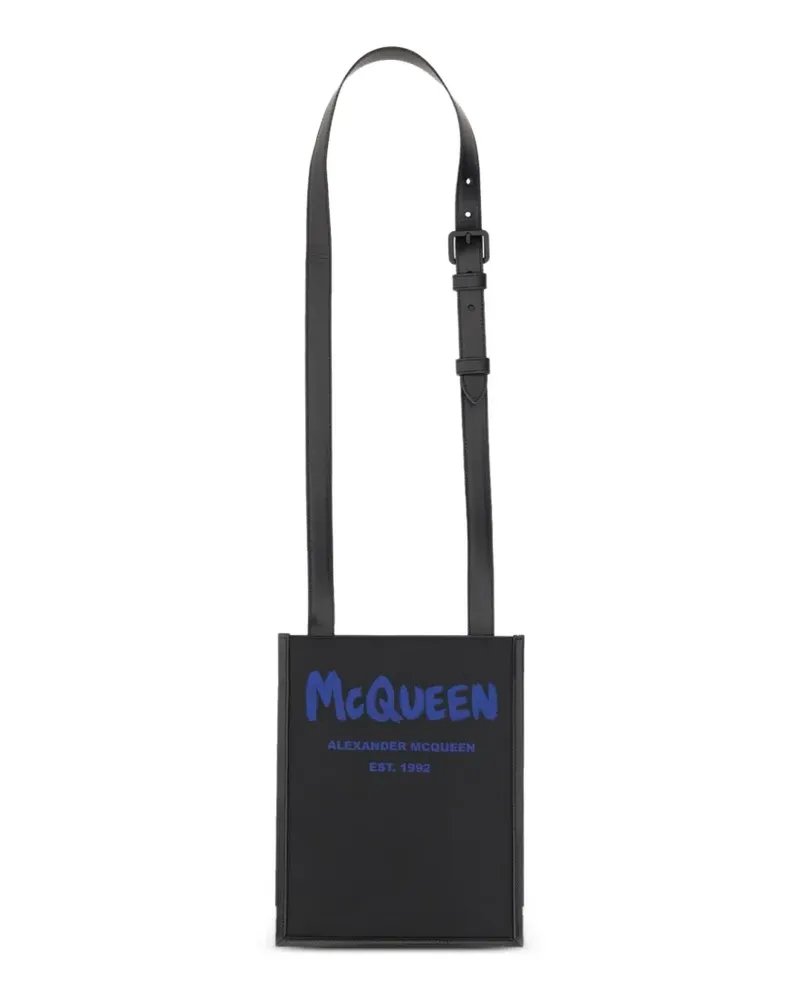Alexander McQueen logo-detail smartphone bag - Schwarz Schwarz
