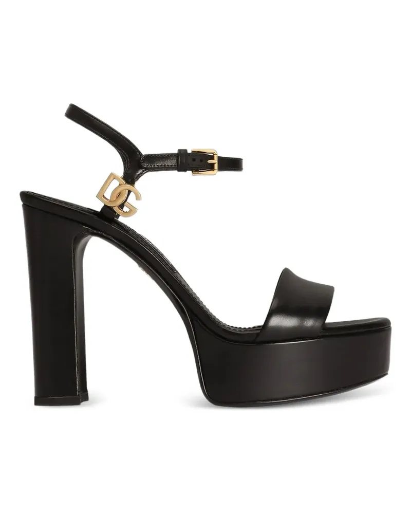 Dolce & Gabbana Sandalen aus Kalbsleder - Schwarz Schwarz